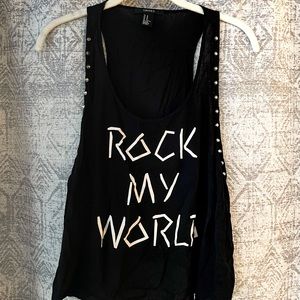 Forever 21-Rock My World-Tank-M
